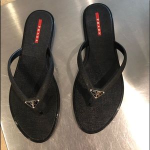 Prada Flip Flop Sandals
